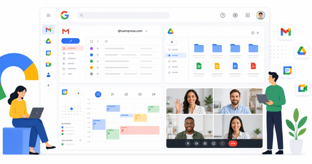 Gmail profesional dominio propio empresa versus correo personal